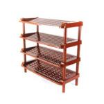 Этажерка д/обуви 4-х секционная Мультипласт/MPG021087/961246