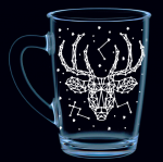 Кружка стекл 0,3л Созвездия микс Декостек/334-Н5Г