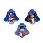 1 Подставка п/горячее керам 22*22см Снеговик колокольчик 3диз ГЦ/820-809