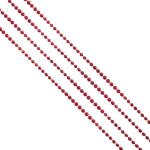 Бусы 2,7м Красный маскарад Феникс/76088