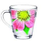 Кружка стекл 0,25л Живая природа Китайская роза Декостек/1649-Д/Т00011100