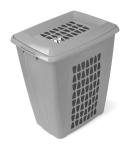 Корзина д/белья 45 л Молетта прямоугольная с крышкой Мартика/С701СЕР