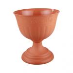 Вазон Венеция 18л диам 400мм корич Башпласт/М3133