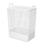 Корзина д/белья 35л 38*26,2*50см белый КОВО Бытпласт/435220816