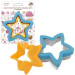 Набор кулинарных форм пласт/сталь Звездный дуэт 2шт Мультидом/DA8-219