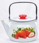 Чайник эмал 2,5л Сочная клубника Лысьва/С-2711П2/4