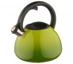Чайник нерж/сталь со свистком 2,8л термо оливковый индукция Катунь/КТ-138LG
