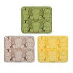 Форма д/выпечки силикон 16*14*2см Мишки и Зайчики 3цв Ветта/856-188