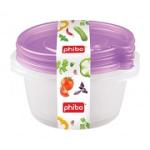 Набор контейнеров с клапаном Фрэш 3шт*0,75л сирен крышка Бытпласт/4311522 -