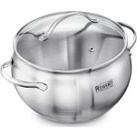 Кастрюля нерж сталь 5,5л 22*13см Apple ст крышка п/уп РР/93-D-13---