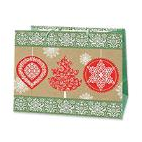 Сумка подарочная ламинированная НГ 22,9*17,8*9,8см горизонт Антелла/27734