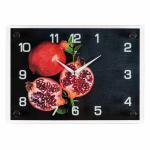 Часы настенные прямоуг 35*25*5см Сочный гранат/2535-306