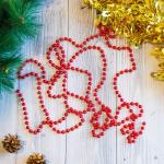 Бусы 2,7м*6мм красный/00-00008812/057-119-003