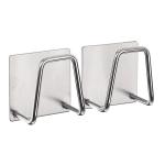 Набор крючков-держателей 2шт хром самоклеящиеся Ветта/440-386