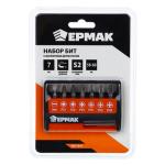 Набор бит д/шуруповерта 8шт с магнитным держателем 25мм Ермак ГЦ/601-047