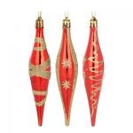 Набор елочных украшений Сосульки 16см*3шт Сноу Бум ГЦ/374-245