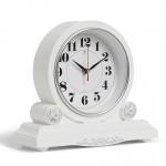 Часы настольные 30*26см корпус белый/серебро Классика/3026-004