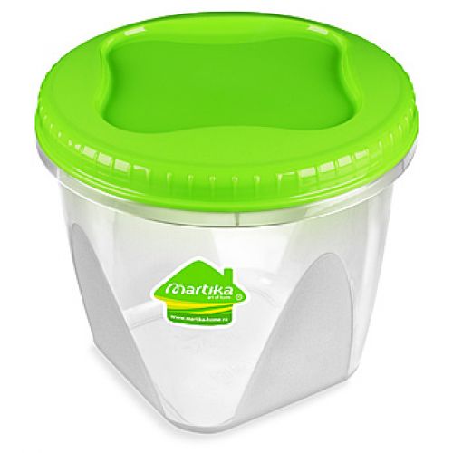 Банка пласт д/сып продуктов и СВЧ Тондо с завинч крышкой 1,5л Мартика/С288-01-КОЛ